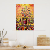 Jesus am Himmelstor Poster (Küche)