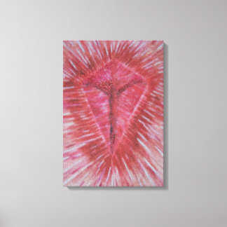Jesus am Kreuz (39,4 x 57,33cm, 15,5" x 22,6") Leinwanddruck