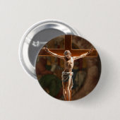 Jesus am Kreuz Button (Vorne & Hinten)