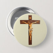 Jesus am Kreuz Button (Vorne & Hinten)