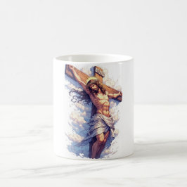 Jesus am Kreuz christlicher Kaffeebecher Kaffeetasse
