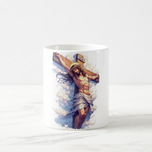 Jesus am Kreuz christlicher Kaffeebecher Kaffeetasse