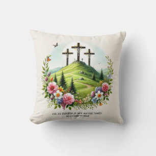Jesus am Kreuz Er ist auferstanden Ostern Kissen