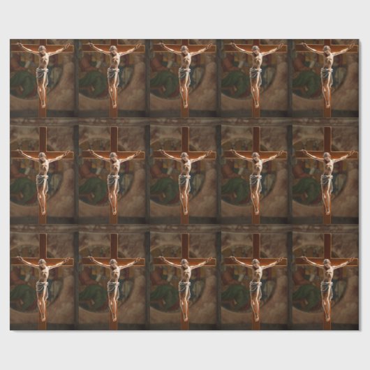 Jesus am Kreuz Geschenkpapier (Flach)