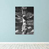 Jesus am Kreuz Leinwanddruck (Insitu (Holzboden))