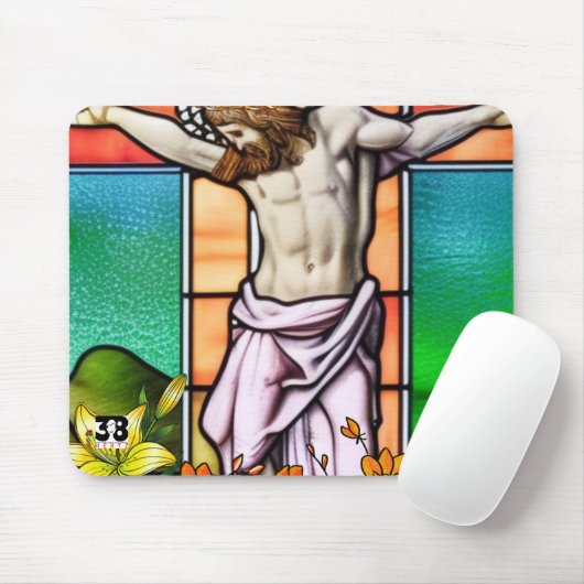 Jesus am Kreuz Mousepad (Mit Mouse)
