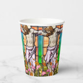 Jesus am Kreuz Pappbecher (Rechts)