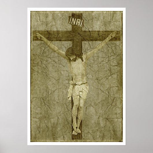 Jesus am Kreuz Poster (Vorne)