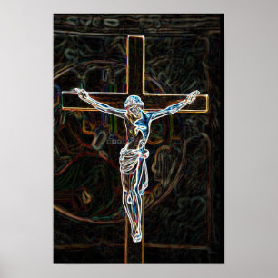Jesus am Kreuz Poster