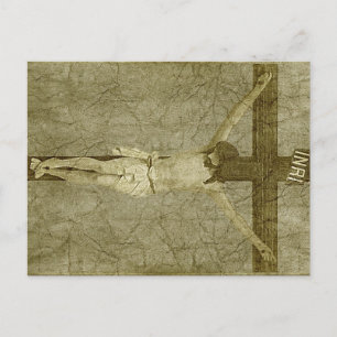 Jesus am Kreuz Postkarte