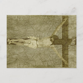 Jesus am Kreuz Postkarte