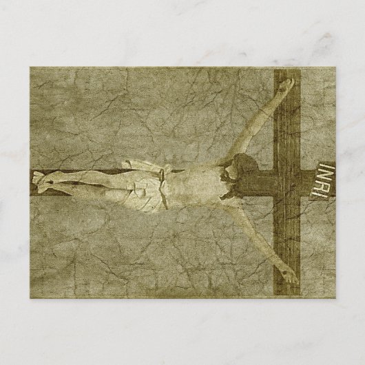 Jesus am Kreuz Postkarte (Vorderseite)