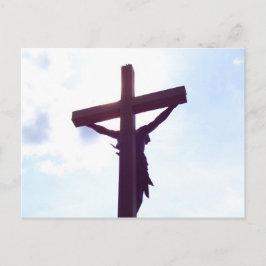 Jesus am Kreuz Postkarte