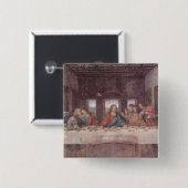 Jesus am letzten Abendmahl, Leonardo da Vinci Button (Vorne & Hinten)