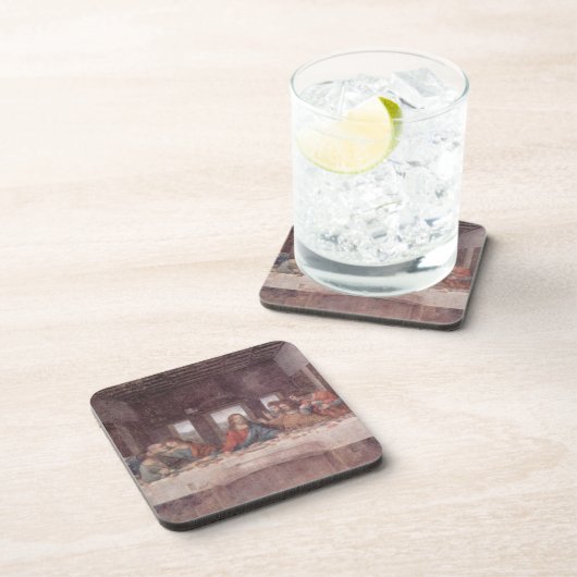 Jesus am letzten Abendmahl, Leonardo da Vinci Getränkeuntersetzer (Rechte Seite)