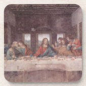 Jesus am letzten Abendmahl, Leonardo da Vinci Getränkeuntersetzer (Vorderseite)