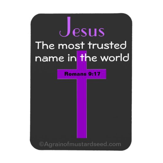 Jesus am vertrautesten magnet (Vertikal)