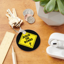 Jesus an Bord des Schlüsselanhängers