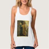 Jesus an deiner Tür mit einer Goldfolie Tank Top (Vorderseite)
