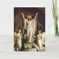 Jesus an der Öffnung des Grabs
