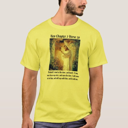 Jesus an der Tür T/shirt T-Shirt (Vorderseite)
