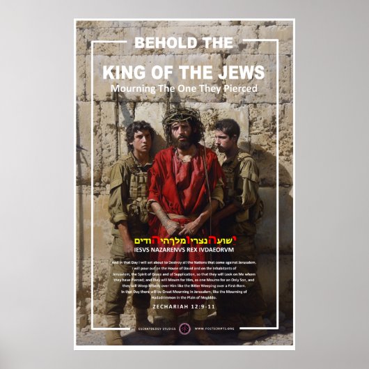 Jesus an der Western-Mauer Poster (Vorne)