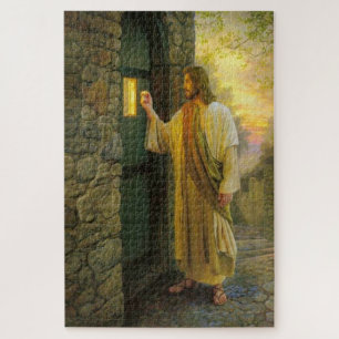Jesus an Ihrer Tür Vintage Puzzle
