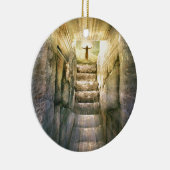 Jesus an leerer Grab-Ostern-Auferstehung Keramikornament (Rechts)