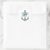 Jesus Anchor meines Lebens Quadratischer Aufkleber (Tasche)