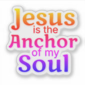 Jesus Anchor Soul Blutooth Aufkleber (Vorderseite)