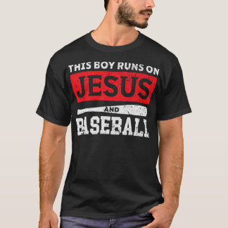 Jesus and Baseball Christian Baseball Lover T-Shirt