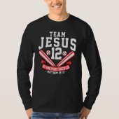 Jesus and Baseball Team Jesus Christian Matthew 28 T-Shirt (Vorderseite)