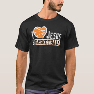 Jesus and Basketball Liebe Uni März Tour T-Shirt