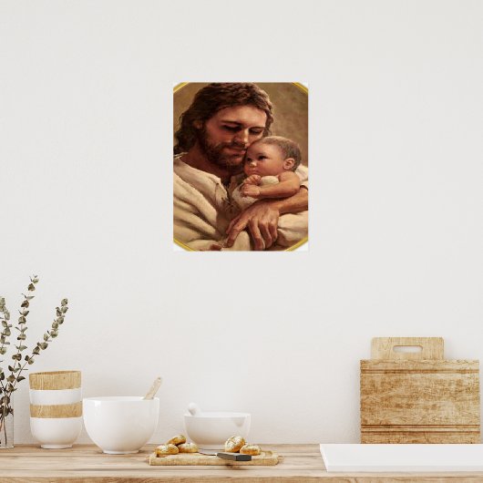 Jesus and Child Poster (Küche)