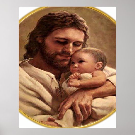 Jesus and Child Watch Poster (Vorne)