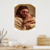Jesus and Child Watch Poster (Küche)