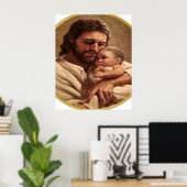 Jesus and Child Watch Poster (Heimbüro)