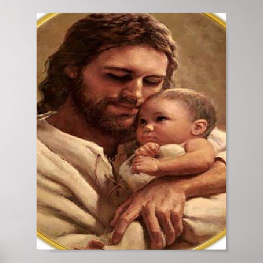 Jesus and Child Watch Poster (Vorne)