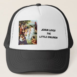 Jesus_and_Children018, Jesus-Lieben das kleine C Truckerkappe