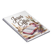 Jesus and Coffee, Christian faith notebook  Notizblock (Rechte Seite)