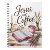 Jesus and Coffee, Christian faith notebook  Notizblock (Vorderseite)