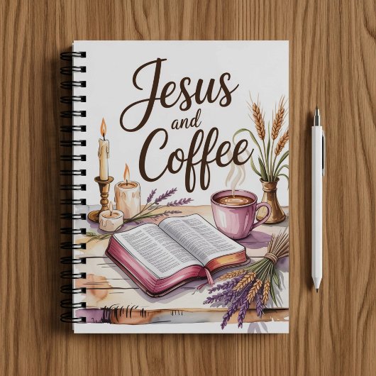 Jesus and Coffee, Christian faith notebook  Notizblock