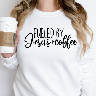 Jesus and Coffee Sweatshirt Frauen Geschenkidee