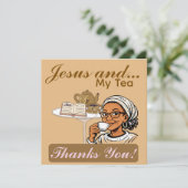 Jesus and My Tea Stationery (Stehend Vorderseite)