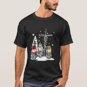 Jesus And Santa Playing Chess Merry Chessmas Chris T-Shirt (Vorderseite)