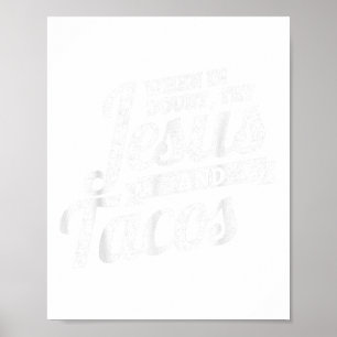 Jesus and Tacos , Funny Cinco de Mayo , Taco T-Shi Poster