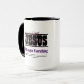 Jesus ändert alles tasse (Vorderseite Links)