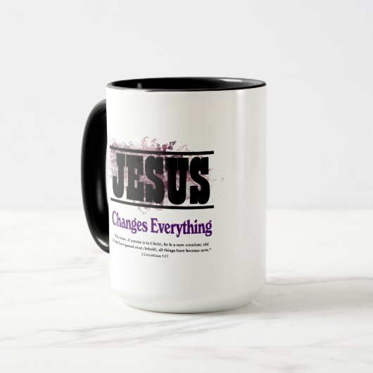 Jesus ändert alles tasse (Vorderseite Links)