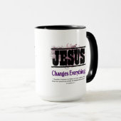 Jesus ändert alles tasse (VorderseiteRechts)