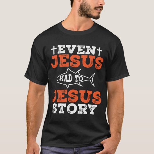 Jesus-Angler-Geschenke T-Shirt (Vorderseite)